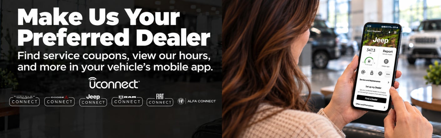 uconnect® make us your preferred dealer | Tadd Jenkins Chrysler Dodge Jeep Ram in Blackfoot ID