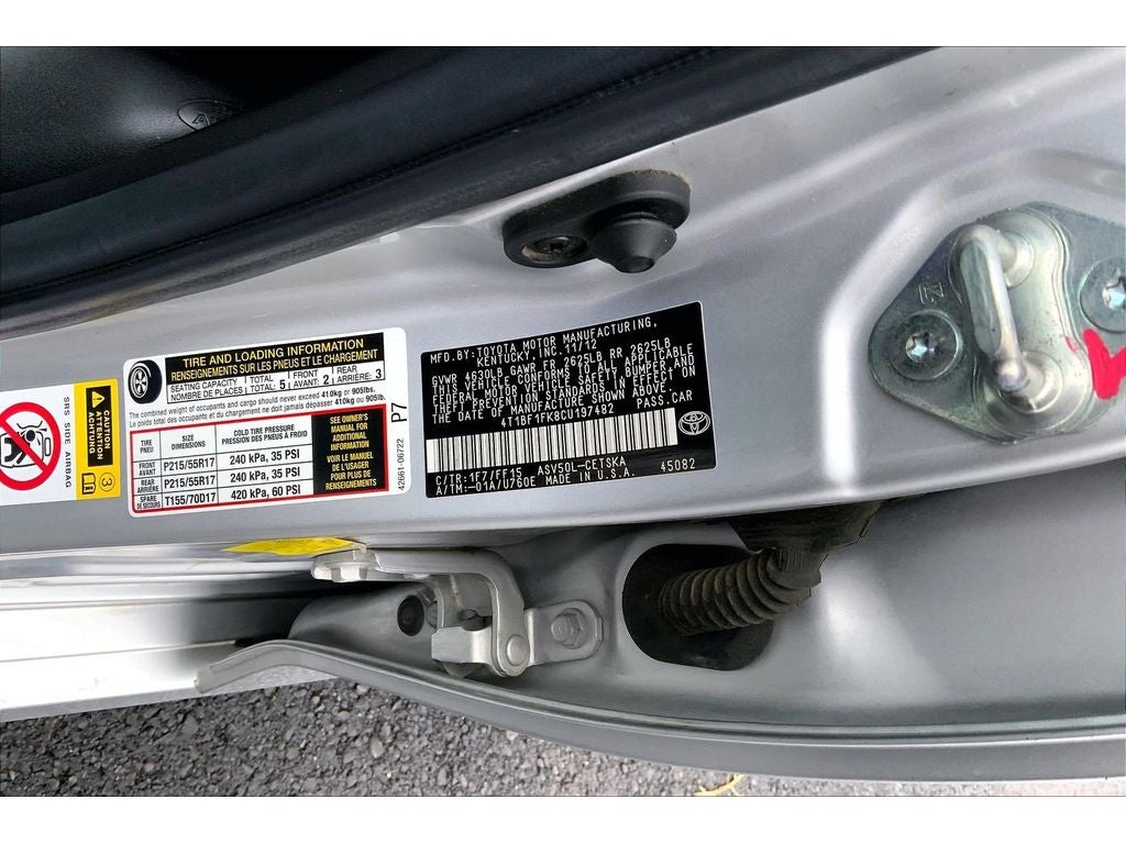 2012 Toyota Camry SE