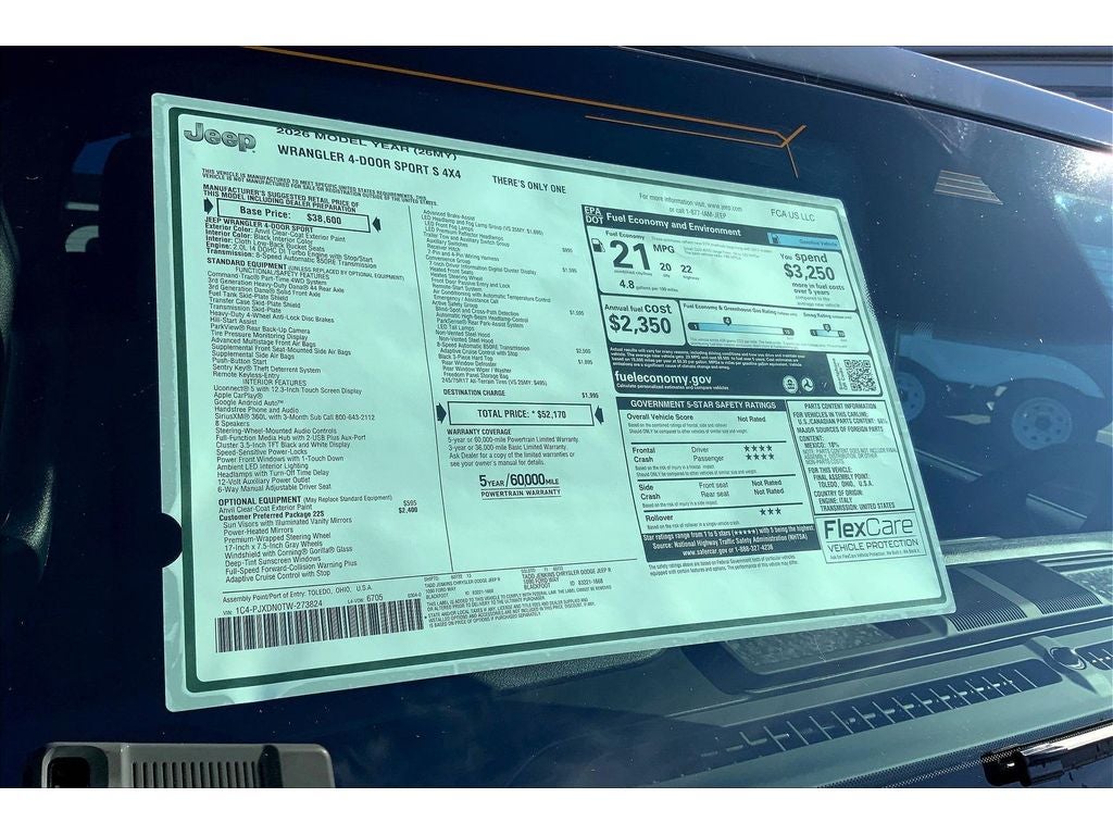 2026 Jeep Wrangler Sport S