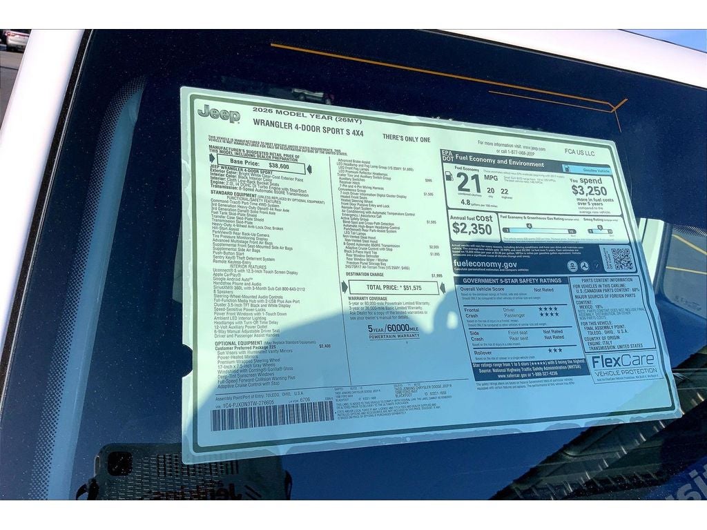 2026 Jeep Wrangler Sport S