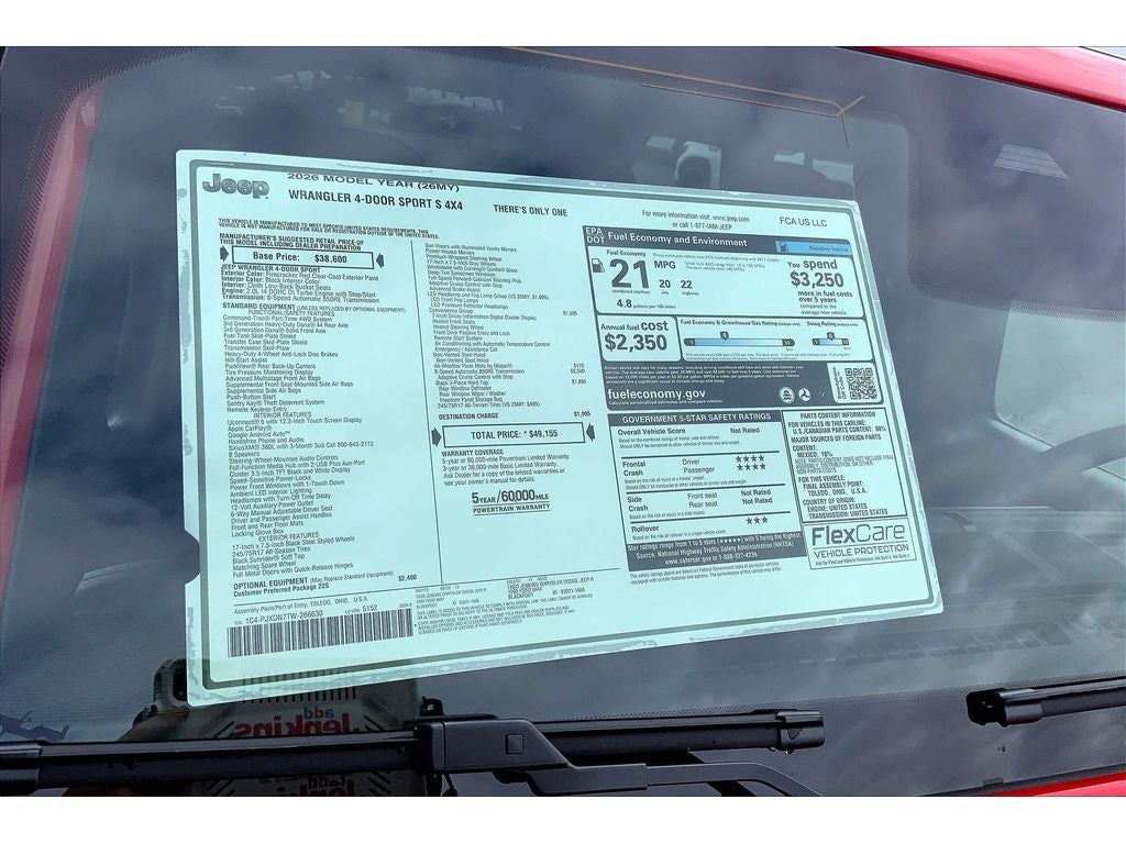 2026 Jeep Wrangler Sport S