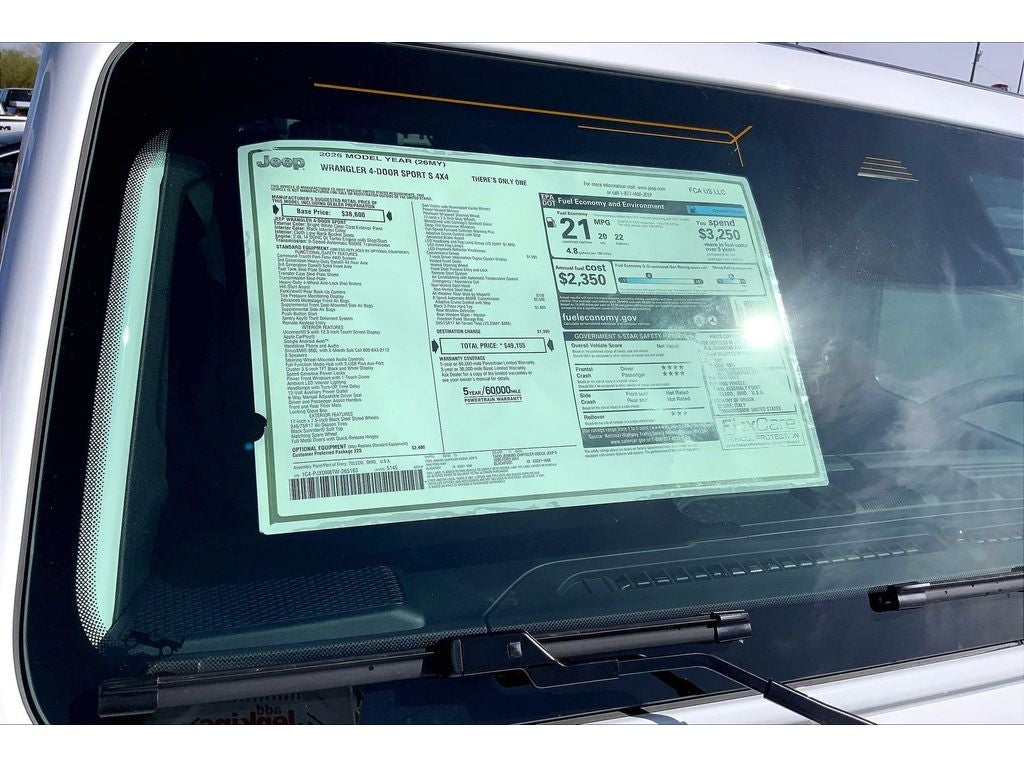 2026 Jeep Wrangler Sport S