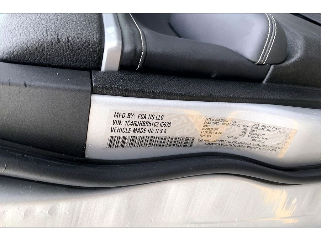 2026 Jeep Grand Cherokee Limited Reserve