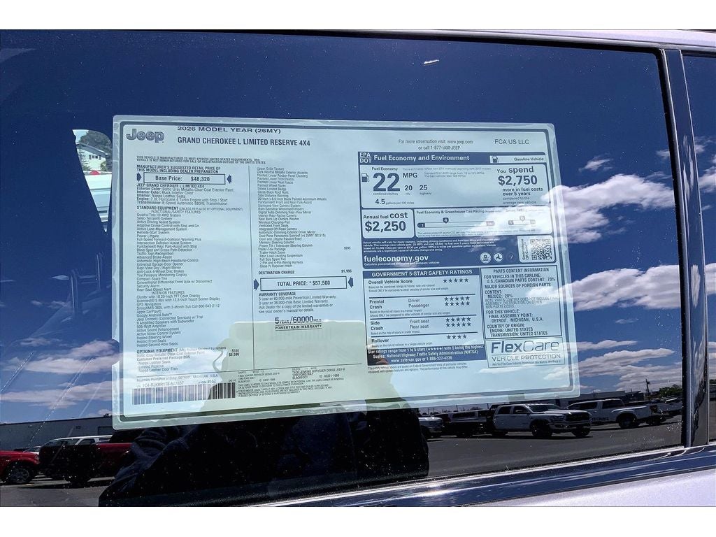 2026 Jeep Grand Cherokee L Limited Reserve