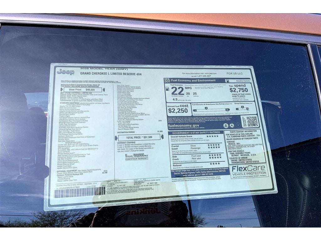 2026 Jeep Grand Cherokee L Limited Reserve