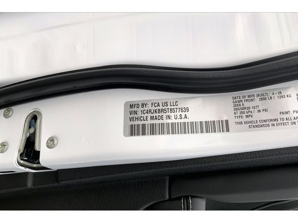 2026 Jeep Grand Cherokee L Limited Reserve