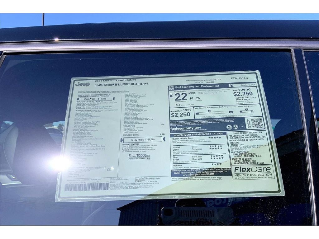 2026 Jeep Grand Cherokee L Limited Reserve