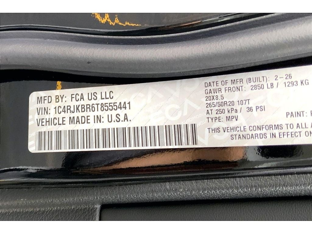 2026 Jeep Grand Cherokee L Limited Reserve