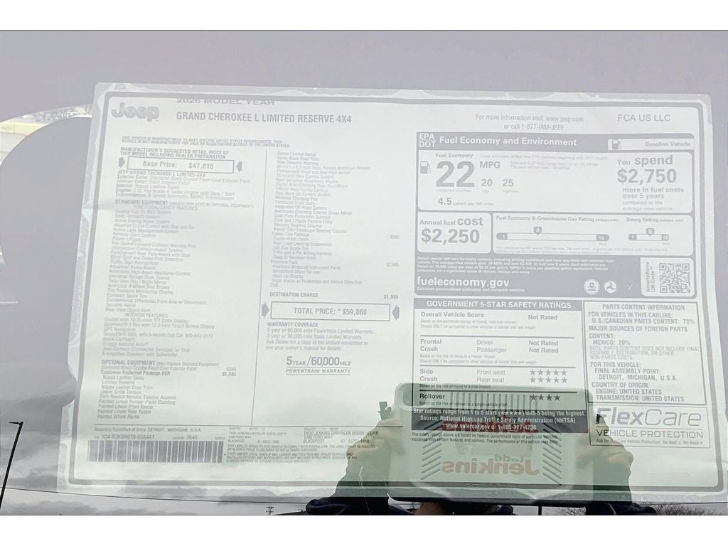 2026 Jeep Grand Cherokee L Limited Reserve