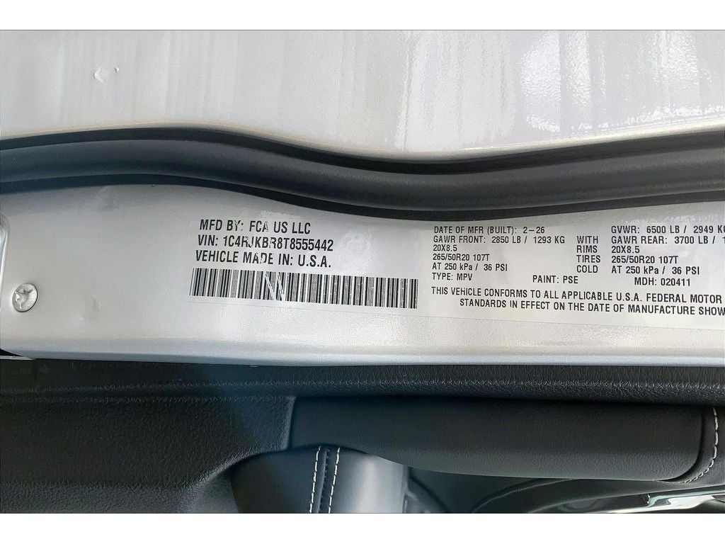 2026 Jeep Grand Cherokee L Limited Reserve