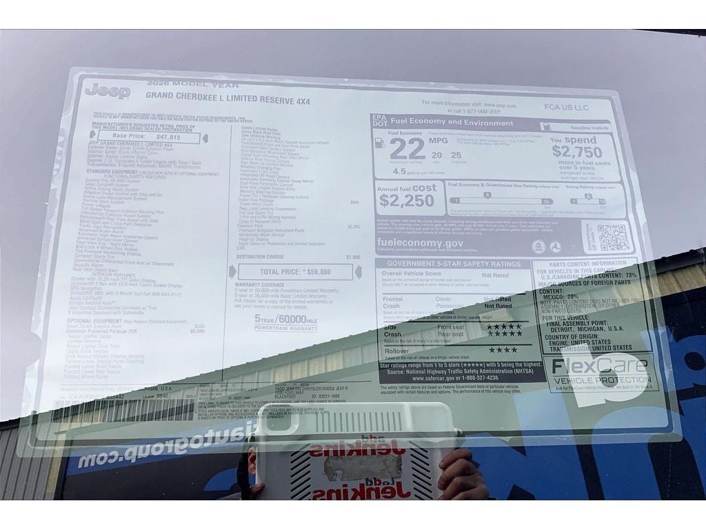 2026 Jeep Grand Cherokee L Limited Reserve