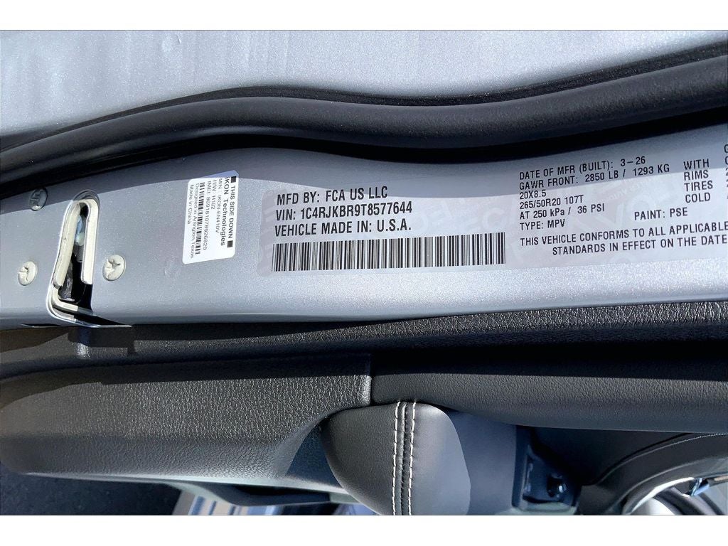 2026 Jeep Grand Cherokee L Limited Reserve