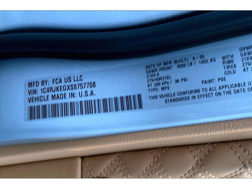 2025 Jeep Grand Cherokee L Summit Reserve