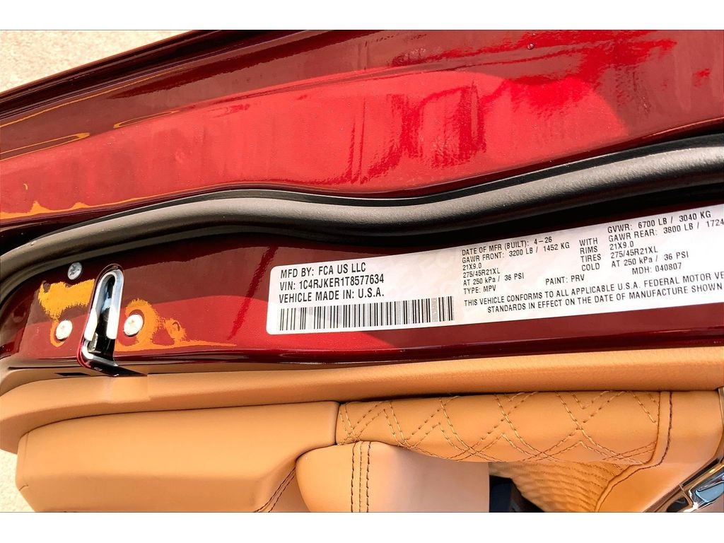 2026 Jeep Grand Cherokee L Summit