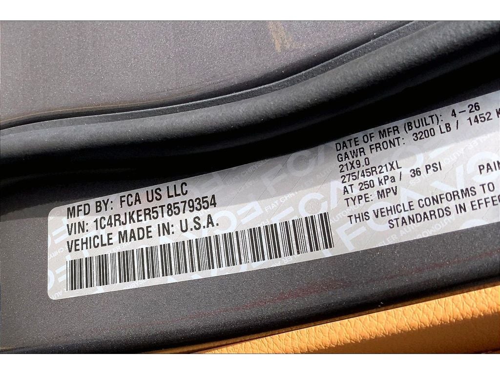 2026 Jeep Grand Cherokee L Summit