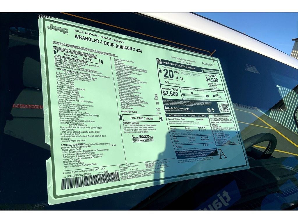 2026 Jeep Wrangler Rubicon X