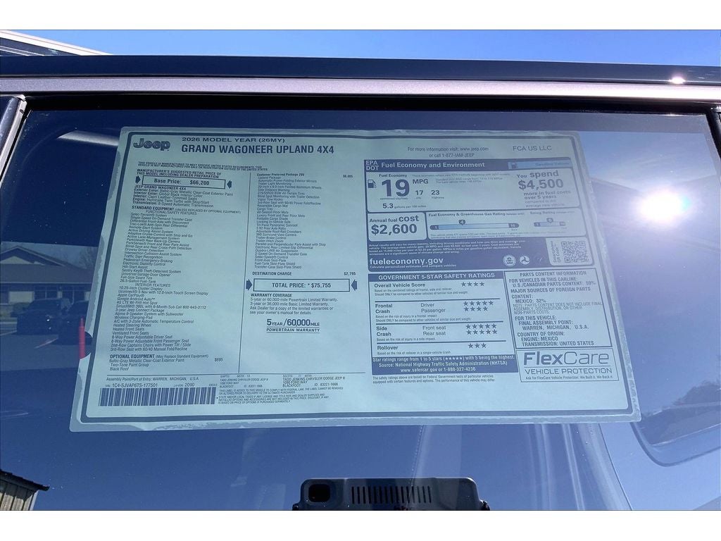 2026 Jeep Grand Wagoneer Upland