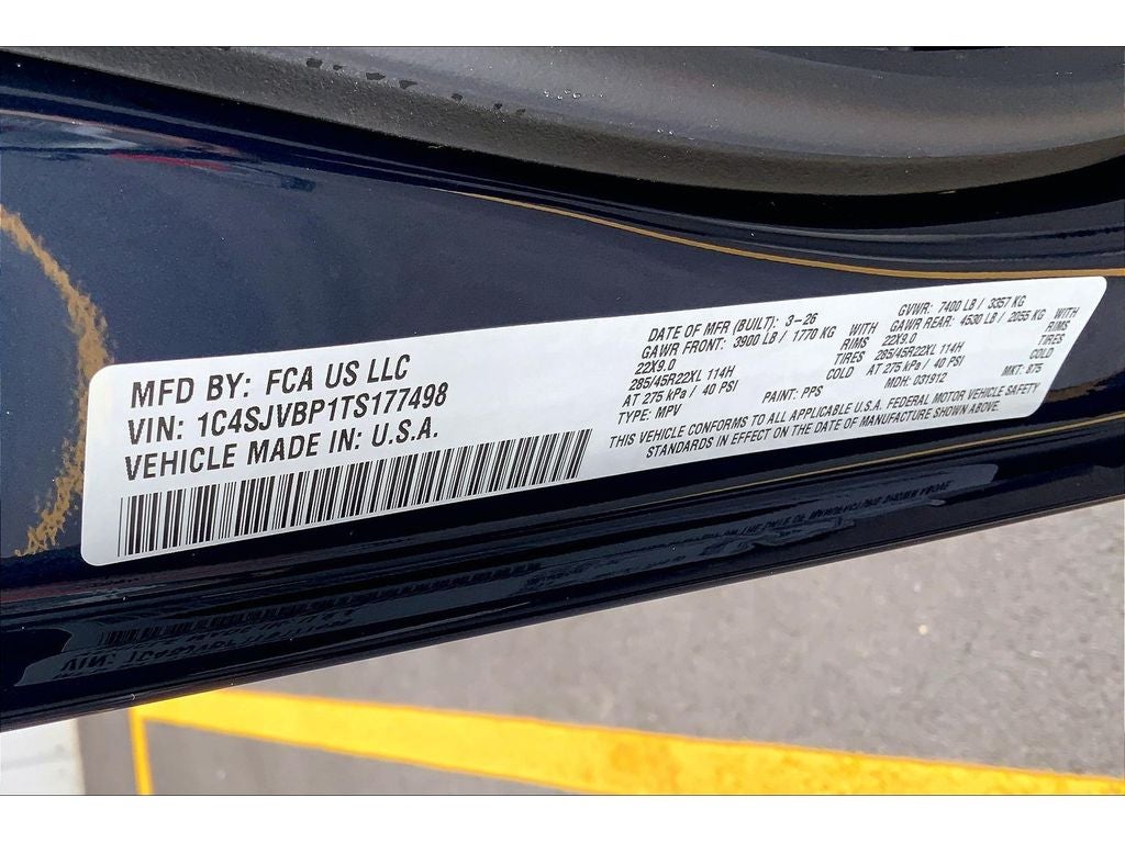 2026 Jeep Grand Wagoneer Limited Reserve