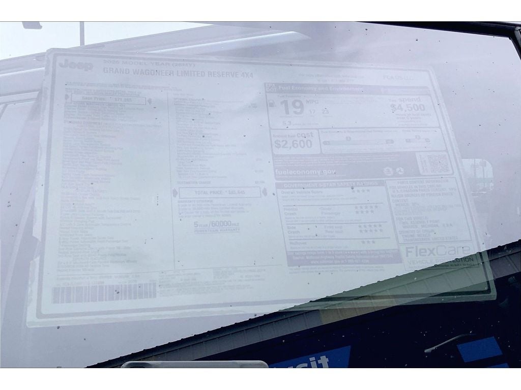 2026 Jeep Grand Wagoneer Limited Reserve