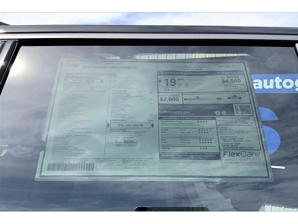 2026 Jeep Grand Wagoneer Summit Obsidian