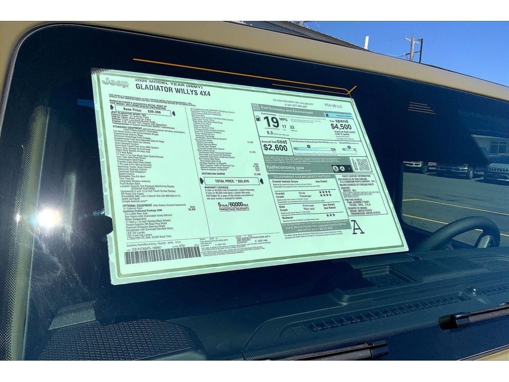 2026 Jeep Gladiator Willys