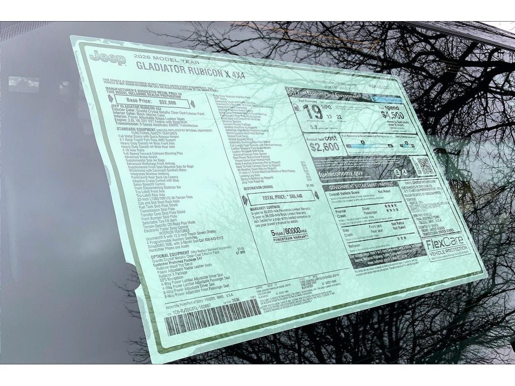 2026 Jeep Gladiator Rubicon X