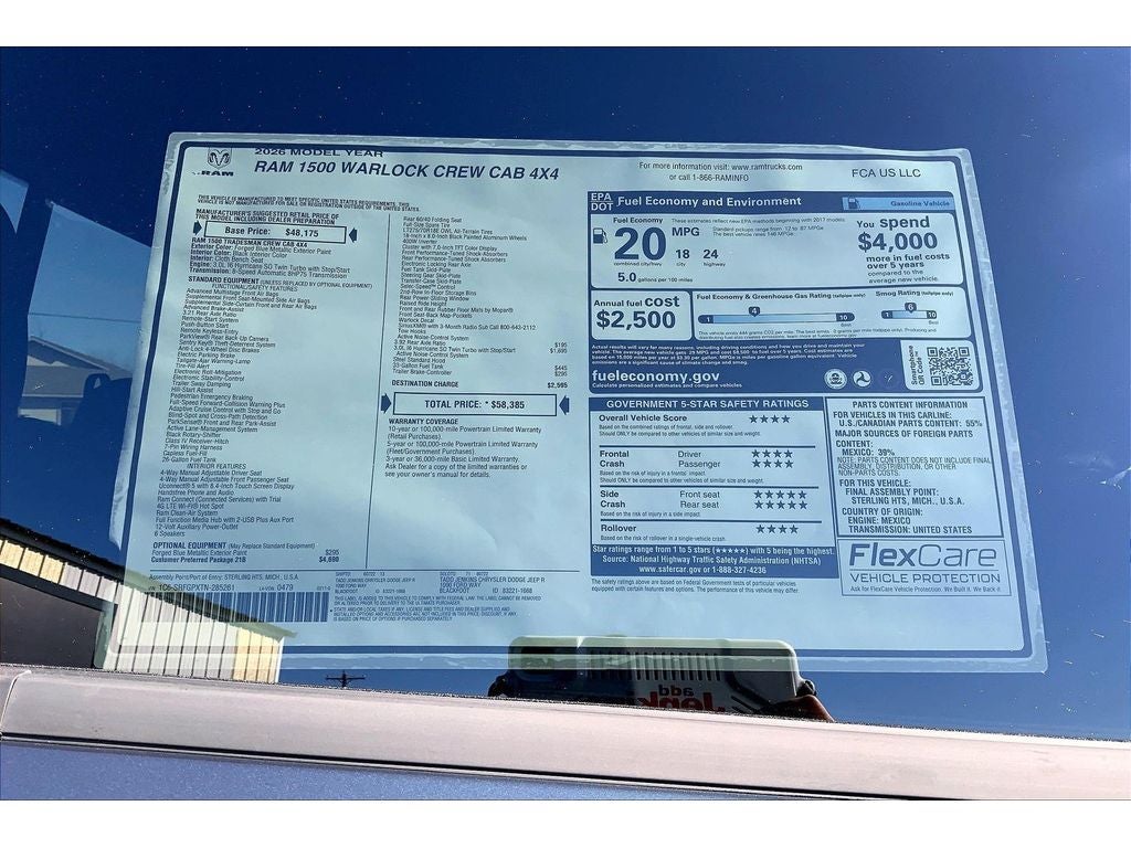 2026 RAM 1500 Warlock