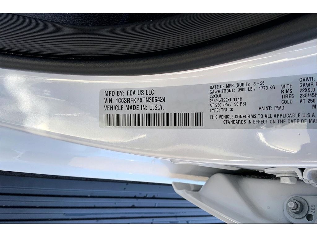 2026 RAM 1500 Tungsten