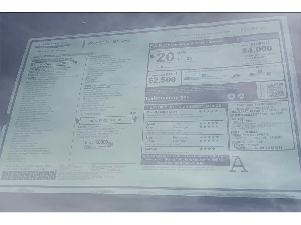 2026 Chrysler Pacifica Select