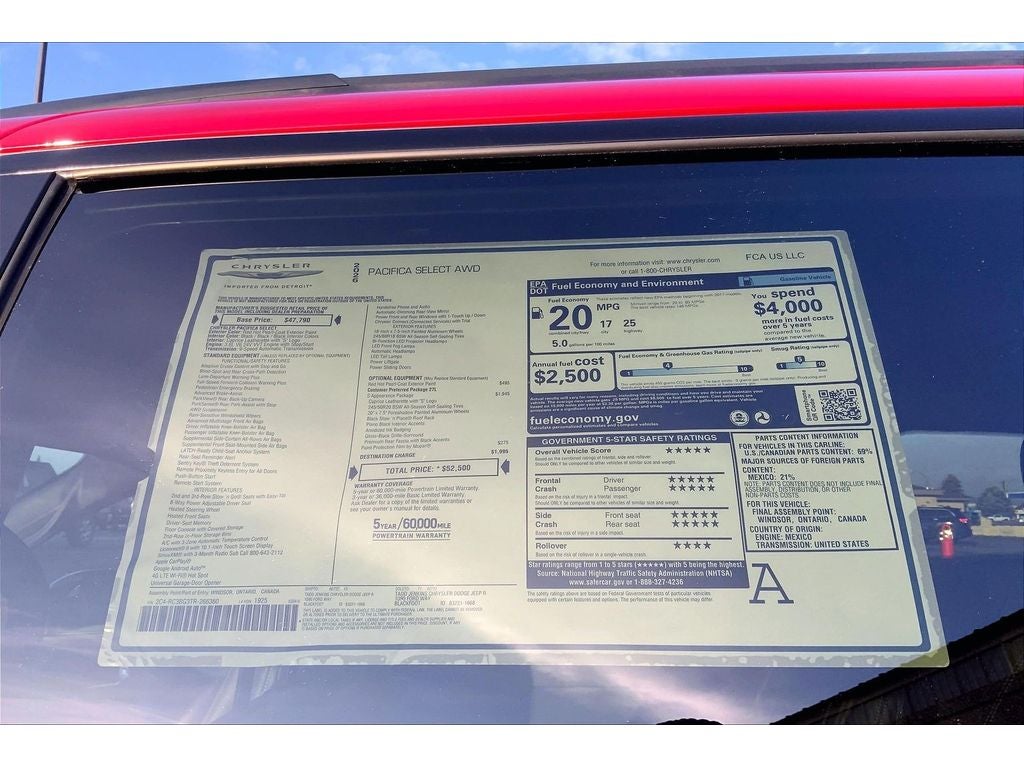 2026 Chrysler Pacifica Select