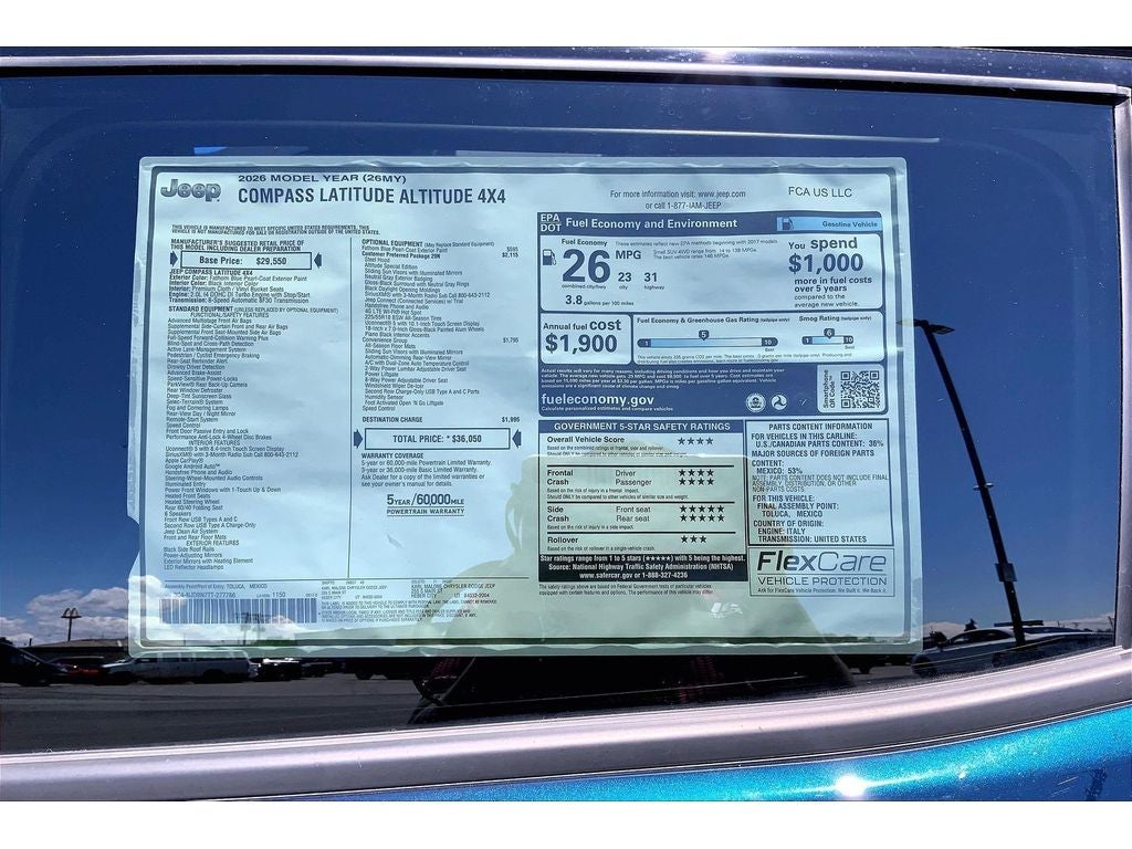 2026 Jeep Compass Latitude Altitude