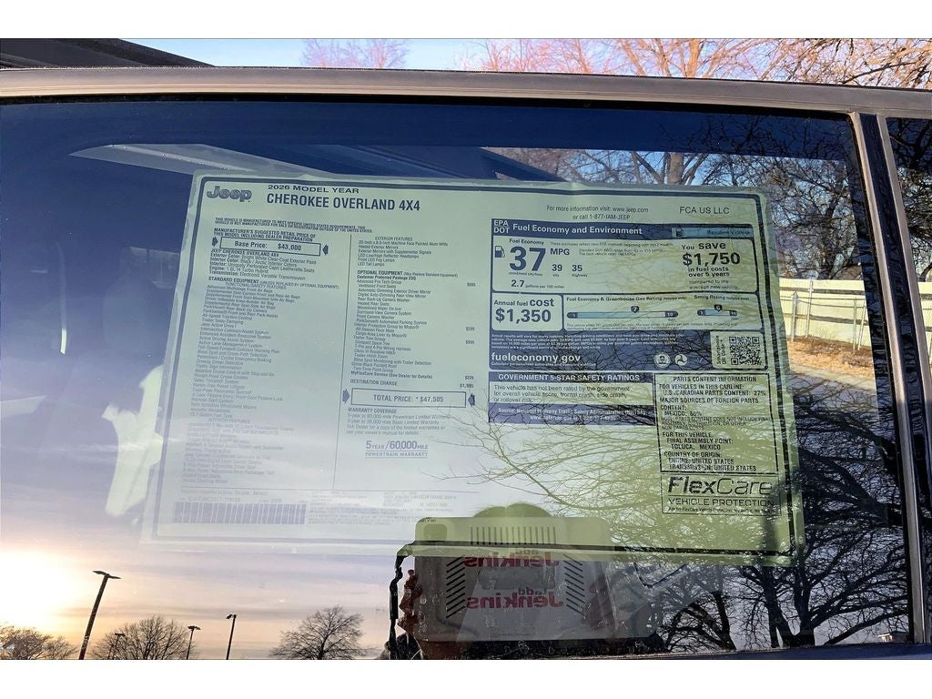 2026 Jeep Cherokee Overland