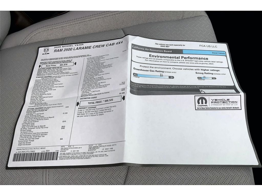 2026 RAM 2500 Laramie