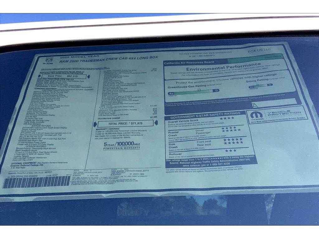 2025 RAM 2500 Tradesman