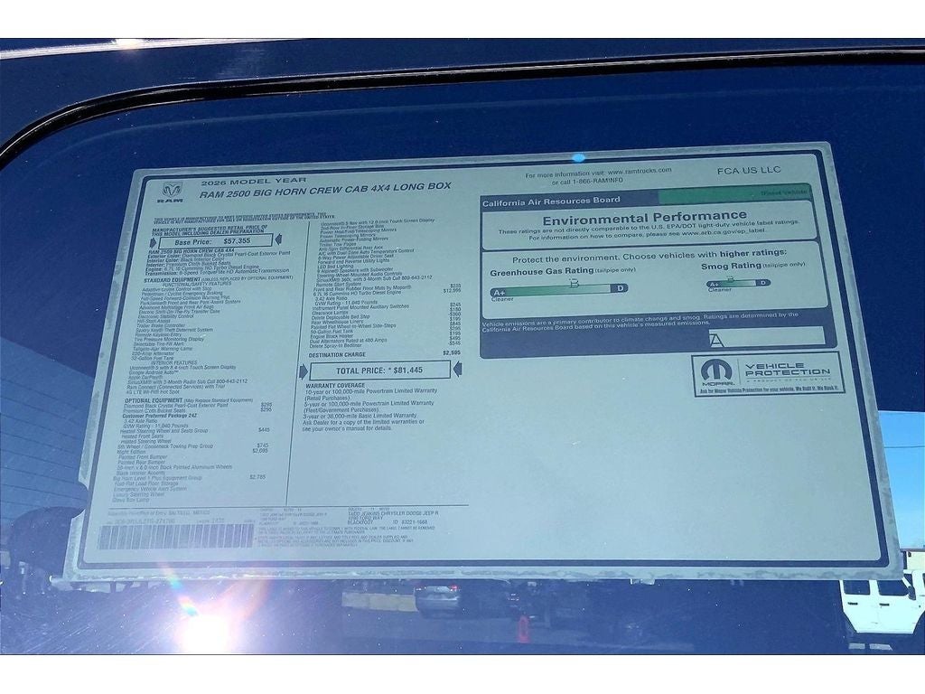 2026 RAM 2500 Big Horn