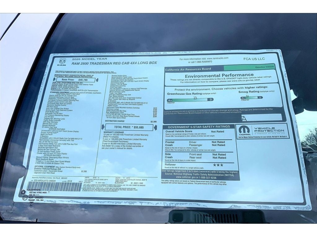 2026 RAM 2500 Tradesman