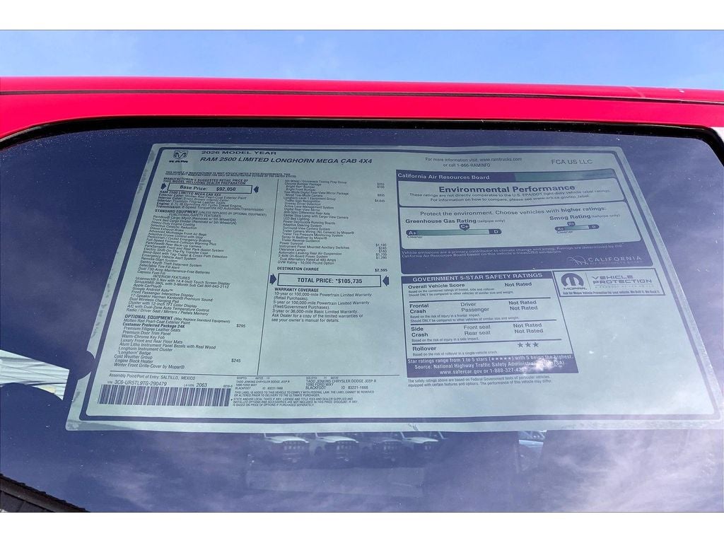 2026 RAM 2500 Longhorn