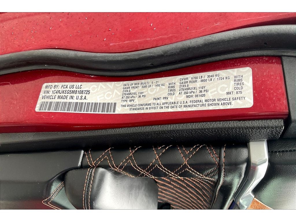 2021 Jeep Grand Cherokee L Summit Reserve