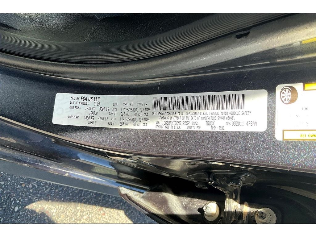 2019 RAM 1500 Big Horn/Lone Star