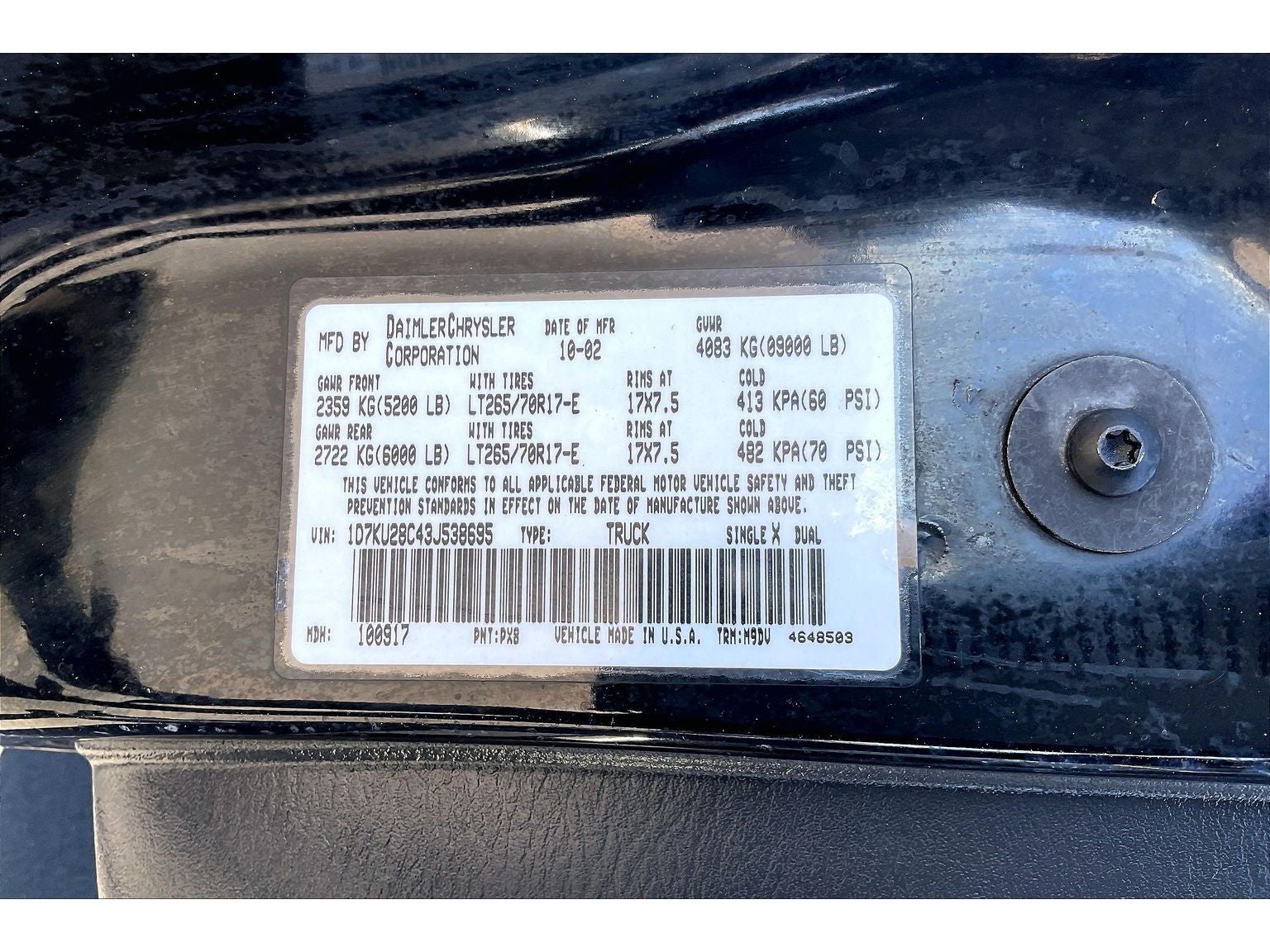 2003 Dodge Ram 2500 ST