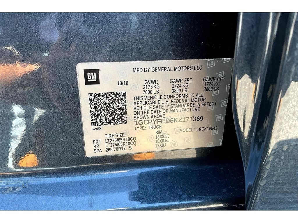 2019 Chevrolet Silverado 1500 LT Trail Boss