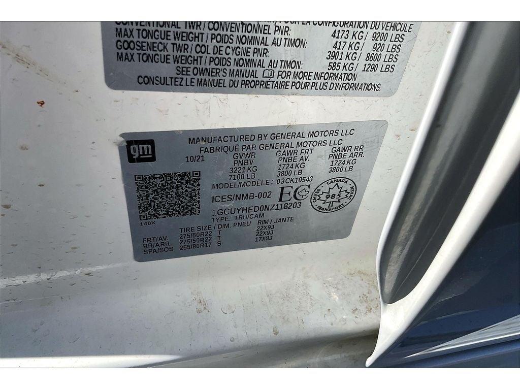 2022 Chevrolet Silverado 1500 LTD High Country