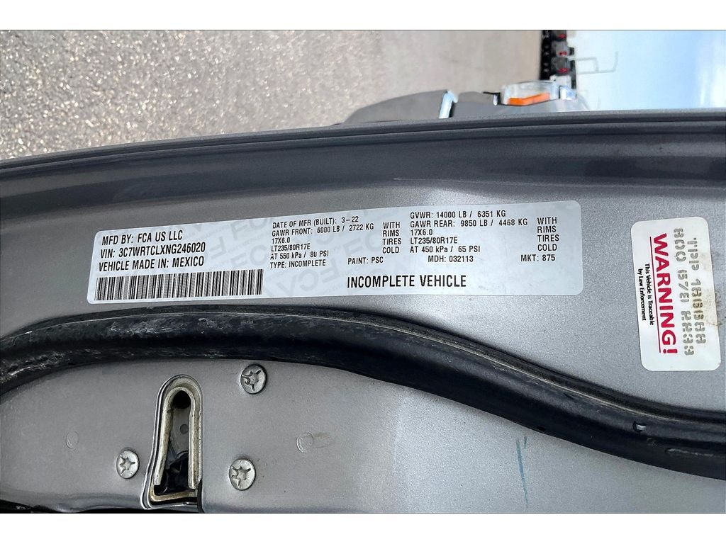 2022 RAM 3500 Chassis Cab Tradesman