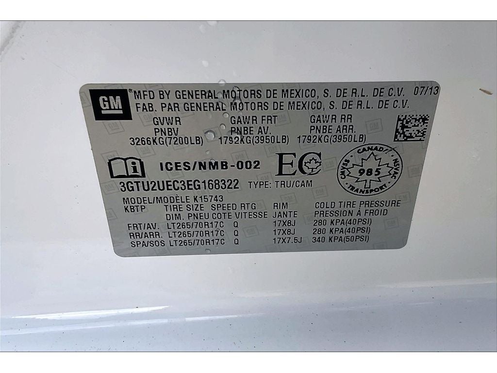 2014 GMC Sierra 1500 SLE