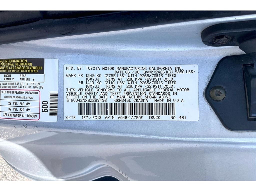 2006 Toyota Tacoma Base