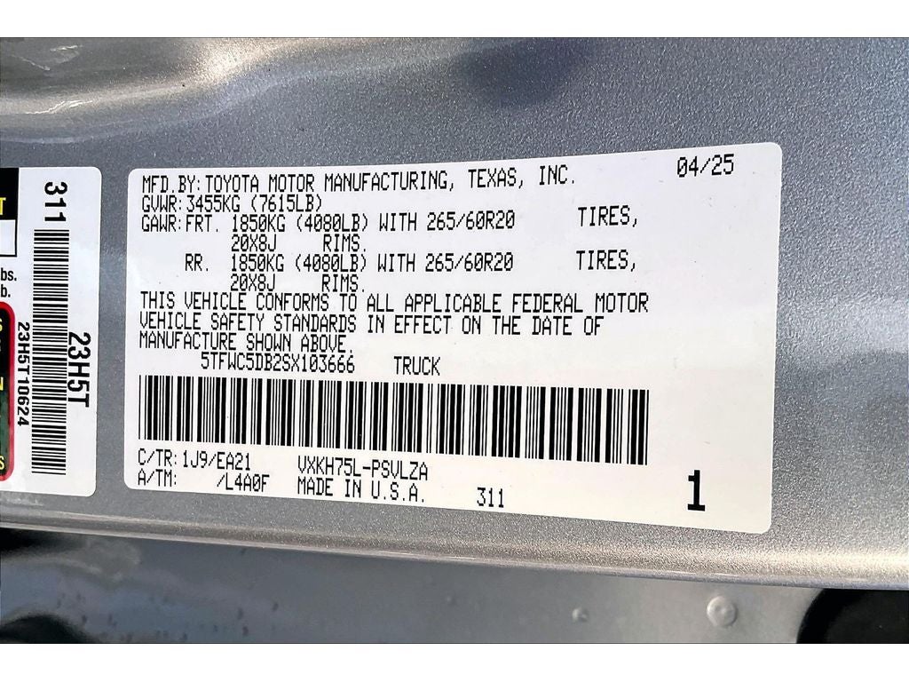 2025 Toyota Tundra 4WD Limited Hybrid