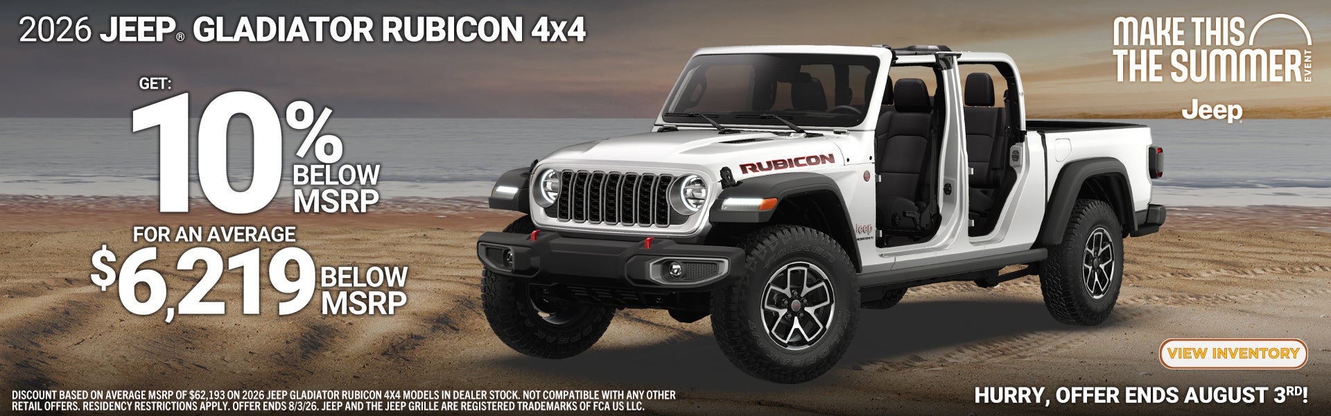 2026 Jeep Gladitor Rubicon 4×4