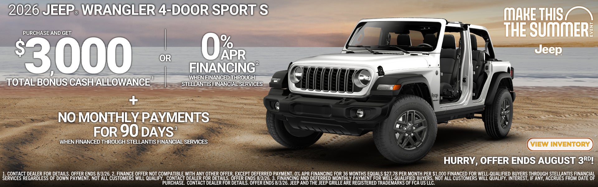 2026 Jeep Wrangler 4 door sport s